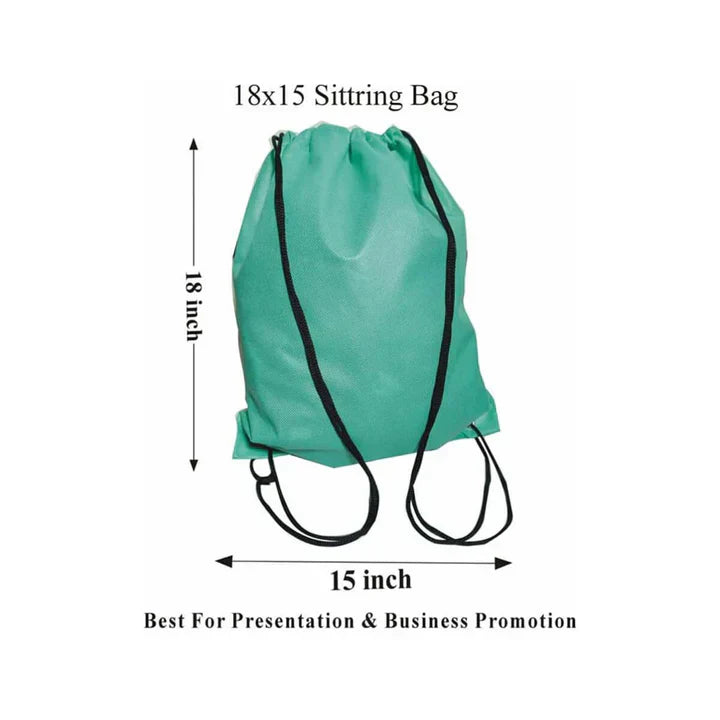 18 x 15 - Shoulder Bag - Green - 120 GSM - Non Woven